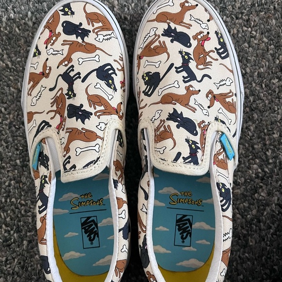 Vans Kids Slip-On Shoes - The Simpsons Design - Picture 1 of 3